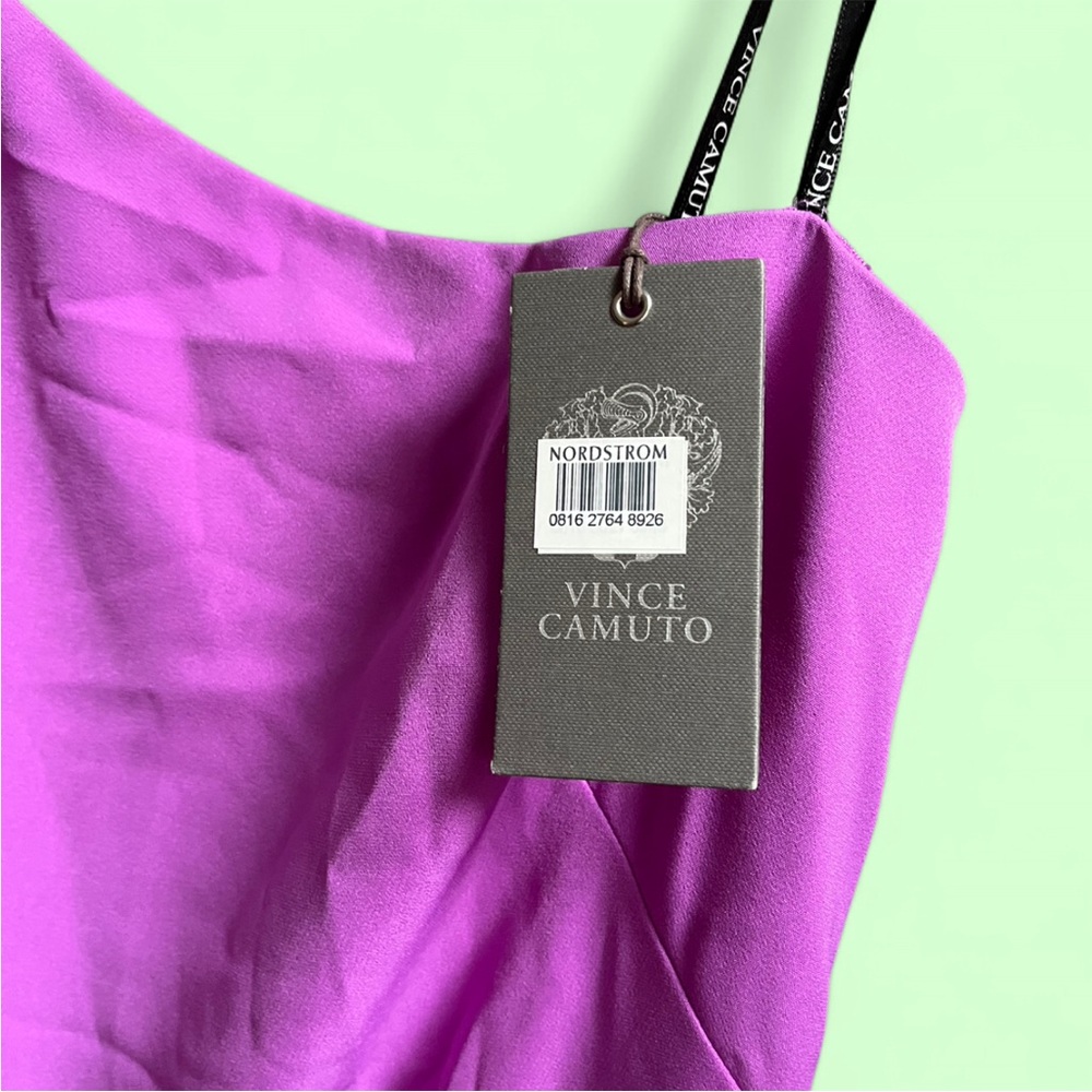 NWT Vince Camuto One Shoulder High/Low Gown - Picture 7 of 11